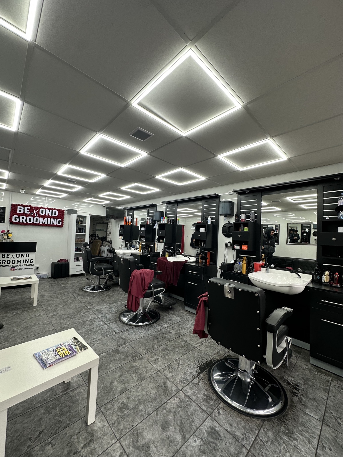 Inside Beyond Grooming — the shop floor, Haggerston